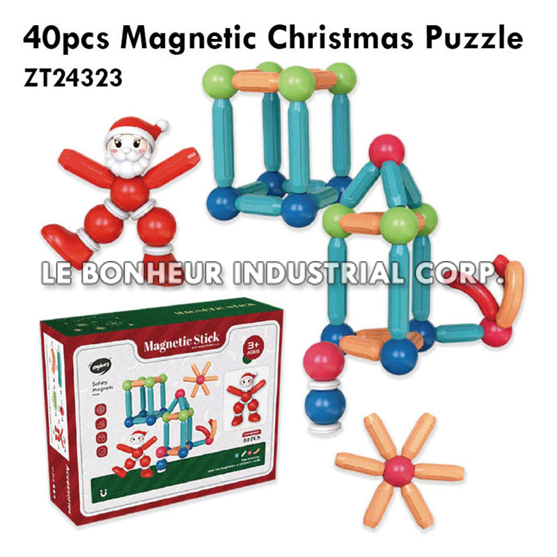 40pcs Magnetic Christmas Puzzle