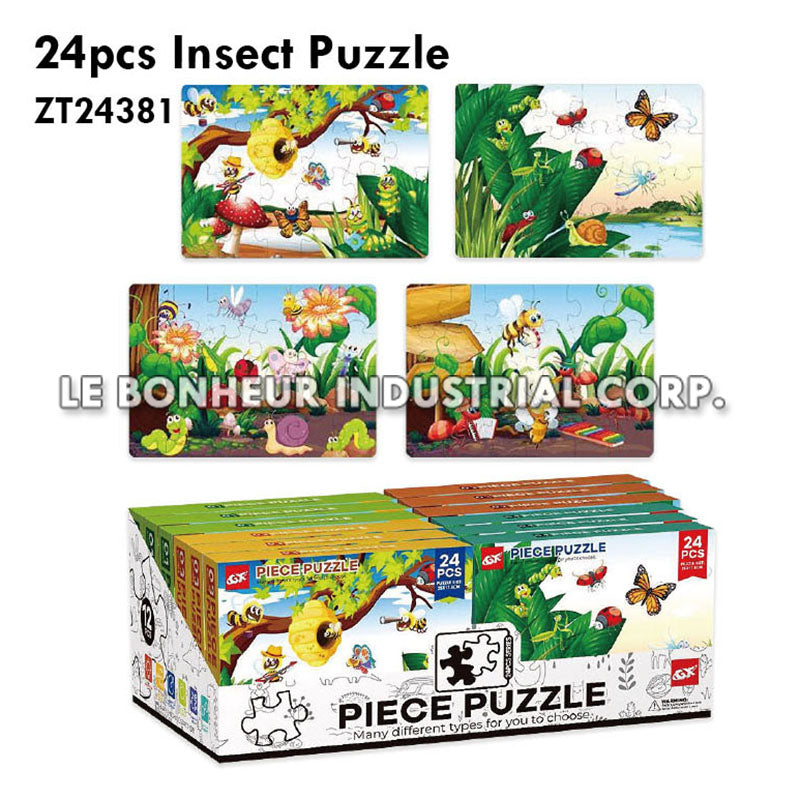 24pcs Insect Puzzle