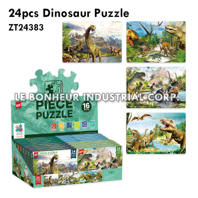 24pcs Dinosaur Puzzle