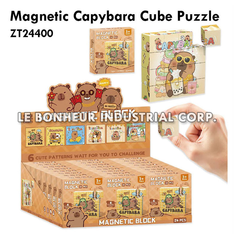 Magnetic Capybara Cube Puzzle