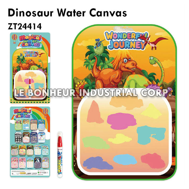 Dinosaur Water Canvas
