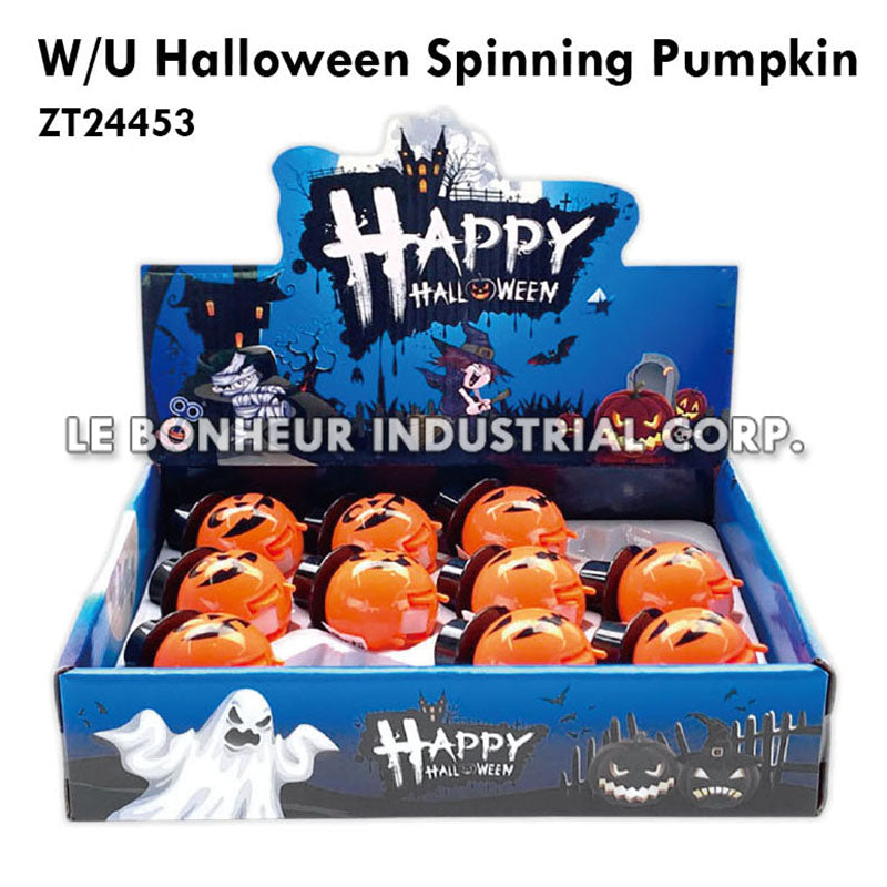 W/U Halloween Spinning Pumpkin
