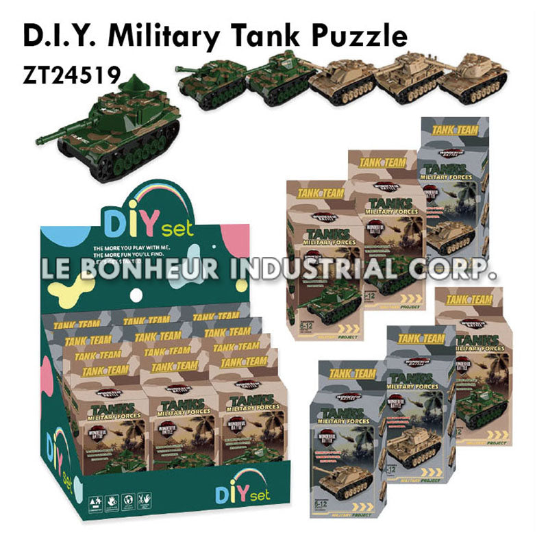 D.I.Y. Military Tank Puzzle