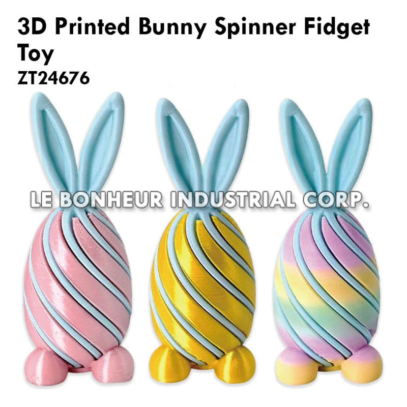 3D Printed Bunny Spinner Fidget Toy