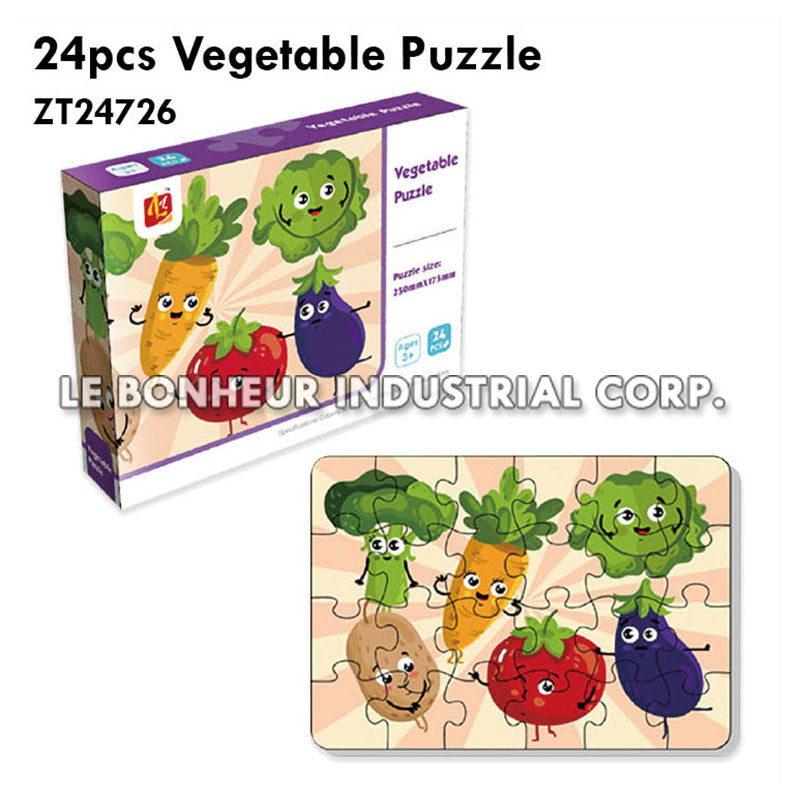 24pcs Vegetable Puzzle
