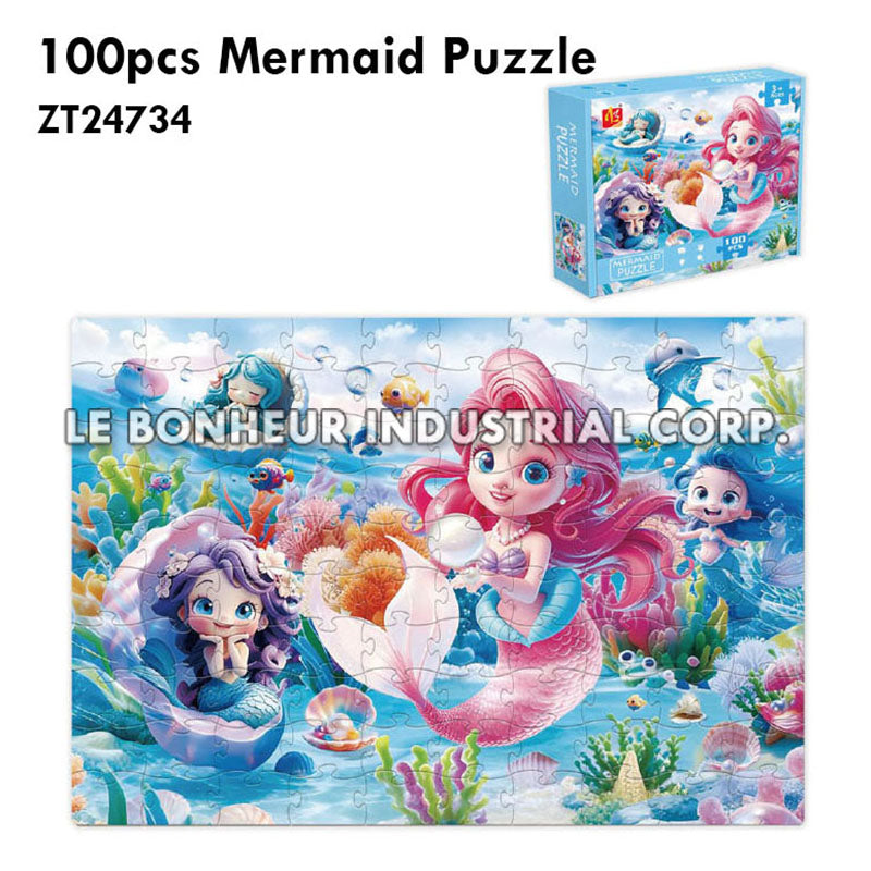 100pcs Mermaid Puzzle