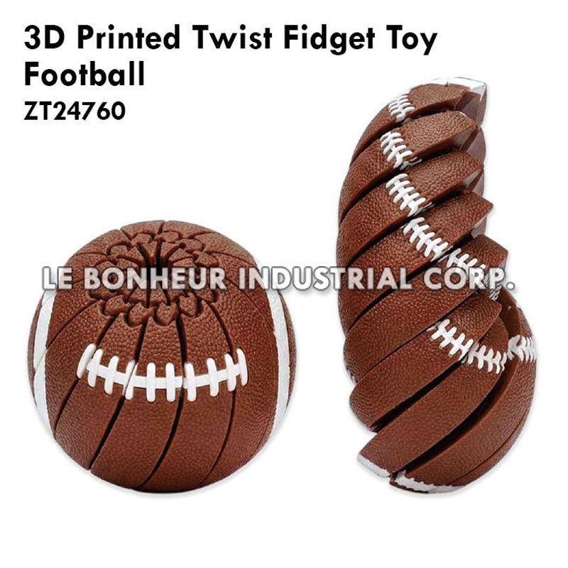 3D Printed Twist Fidget Toy Football