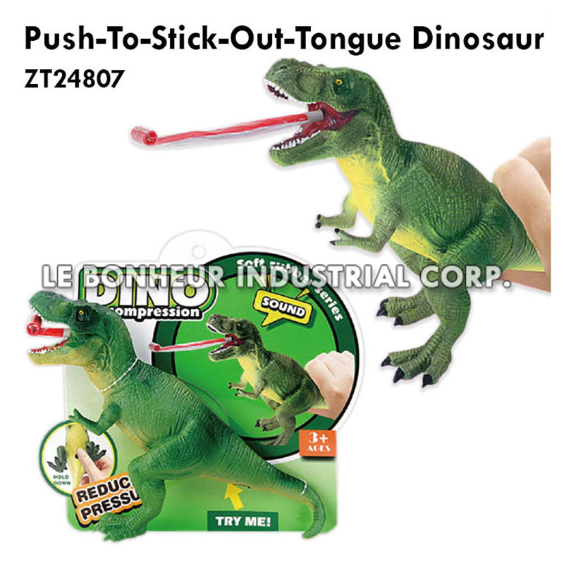 Push-To-Stick-Out-Tongue Dinosaur