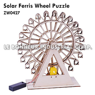 D.I.Y. Wooden Solar Ferris Wheel Puzzle
