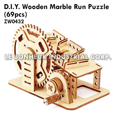 D.I.Y. Wooden Marble Run Puzzle (69pcs)