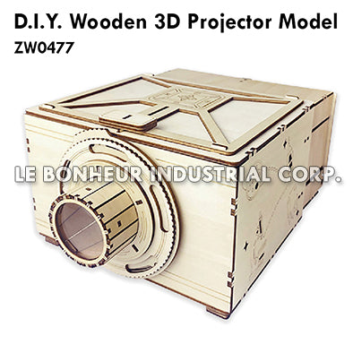 D.I.Y. Wooden 3D Projector Model