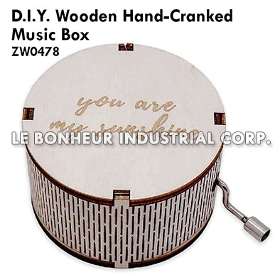 D.I.Y. Wooden Hand-Cranked Music Box