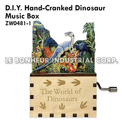 D.I.Y. Hand-Cranked Dinosaur Music Box