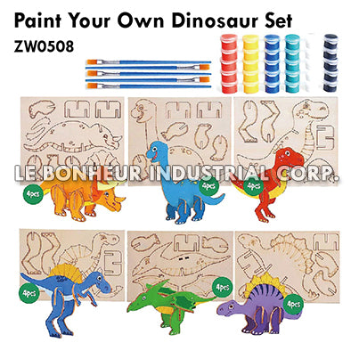 Paint Your Own Dinosaur Set