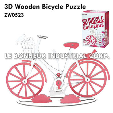 3D Wooden Bicycle Puzzle