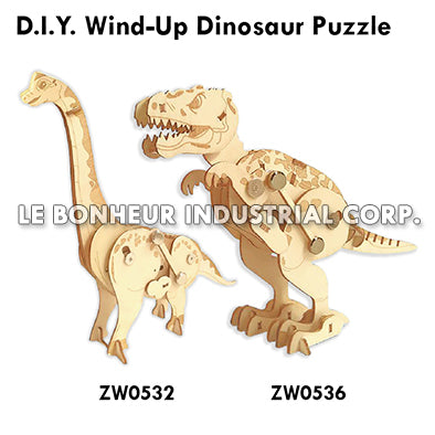 D.I.Y. Wind-Up Dinosaur Puzzle