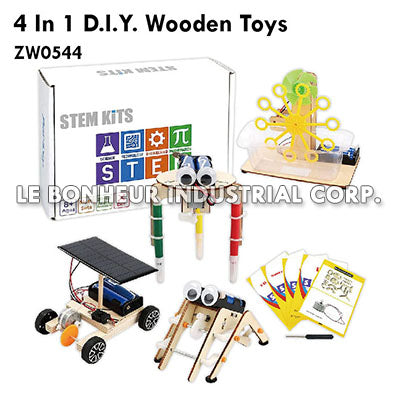 4 In 1 D.I.Y. Wooden Toys