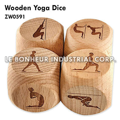 Wooden Yoga Dice