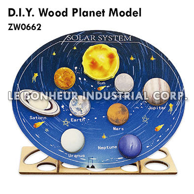 D.I.Y. Wood Planet Model