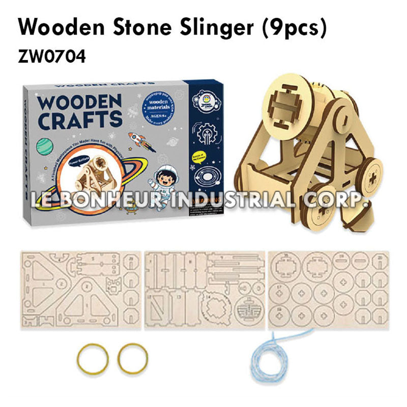 Wooden Stone Slinger (9pcs)