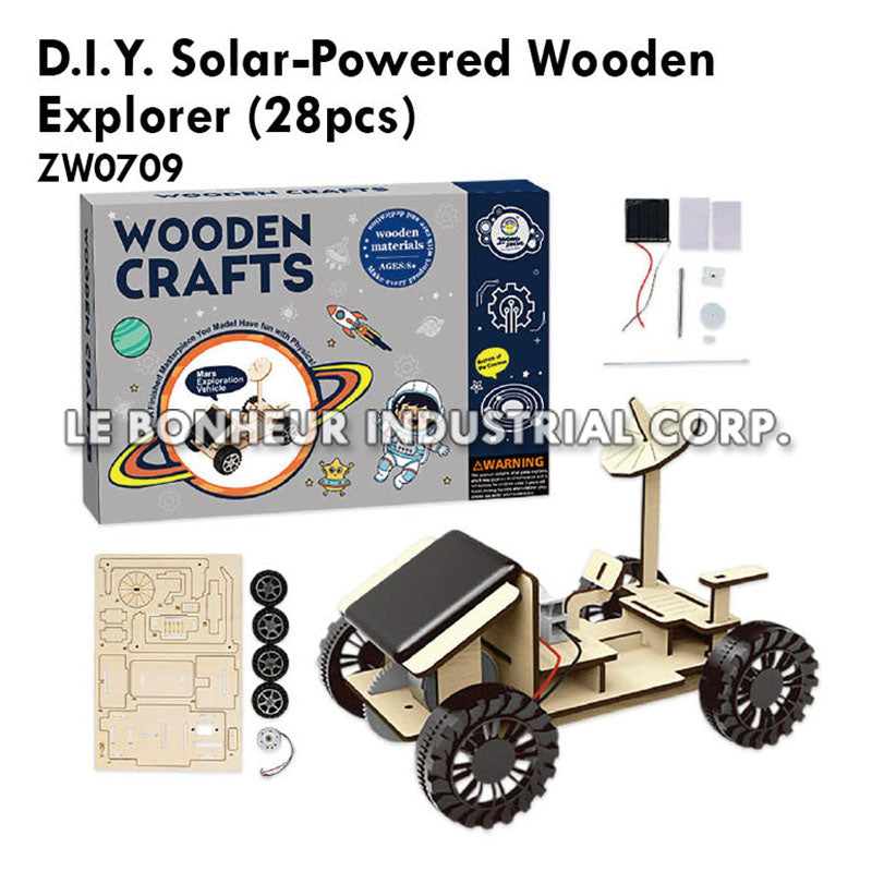 D.I.Y. Solar-Powered Wooden Explorer (28pcs)