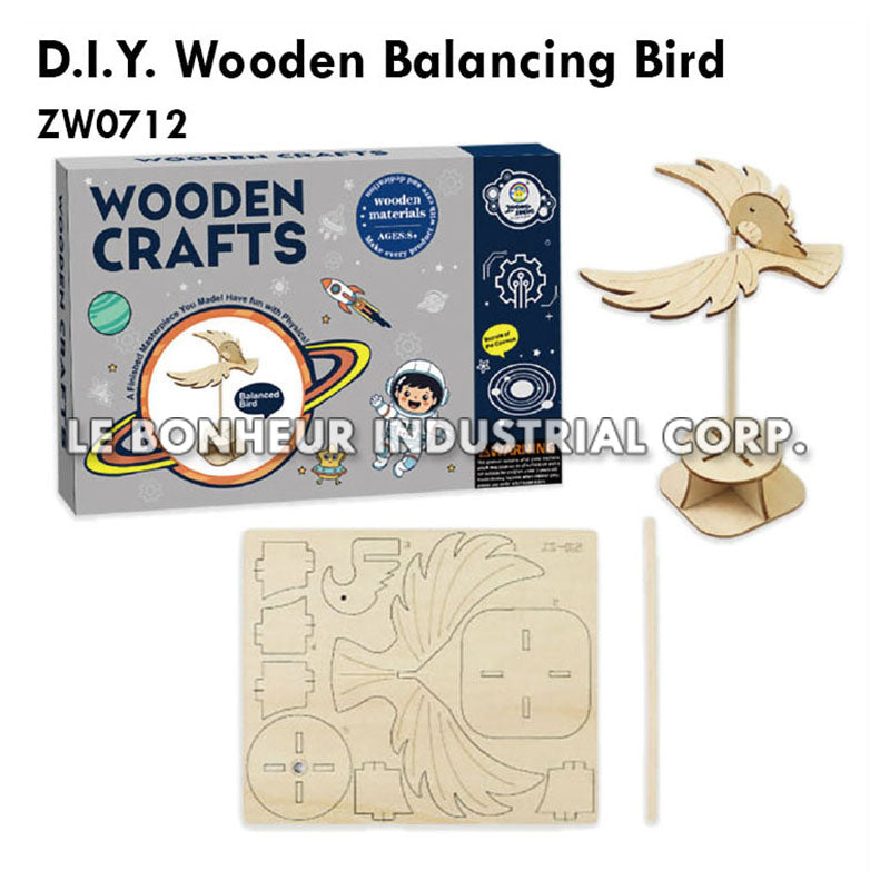 D.I.Y. Wooden Balancing Bird (10pcs)