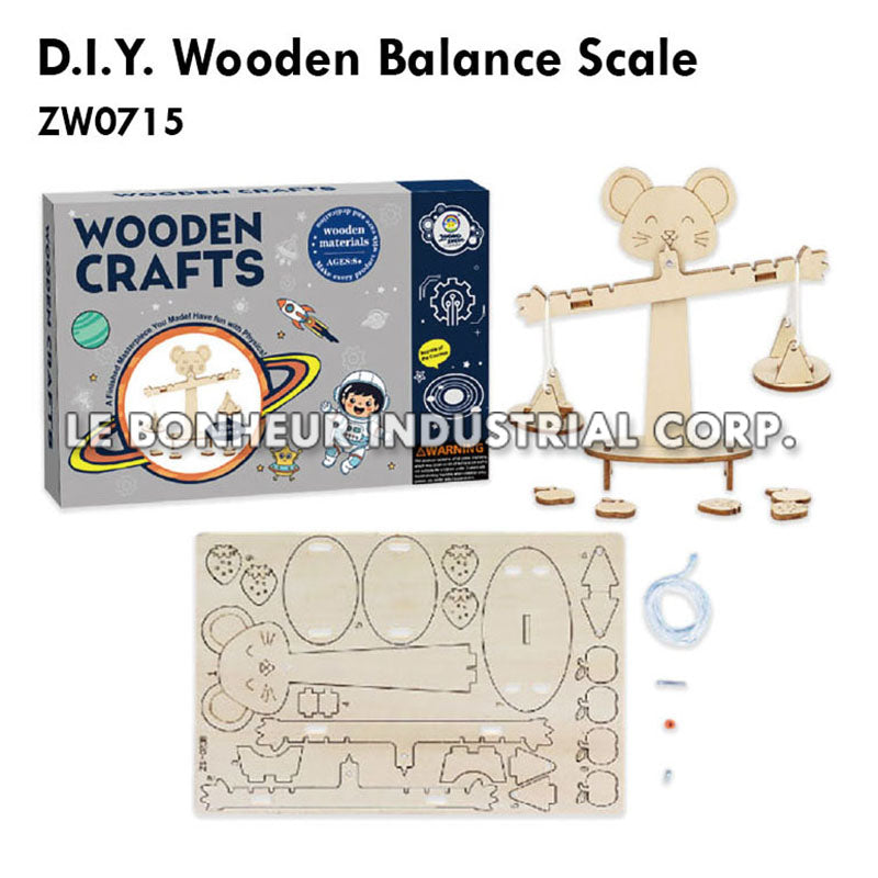 D.I.Y. Wooden Balance Scale (16pcs)