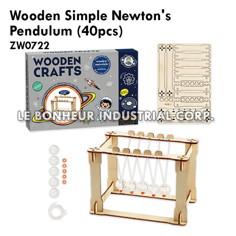 Wooden Simple Newton's Pendulum (40pcs)