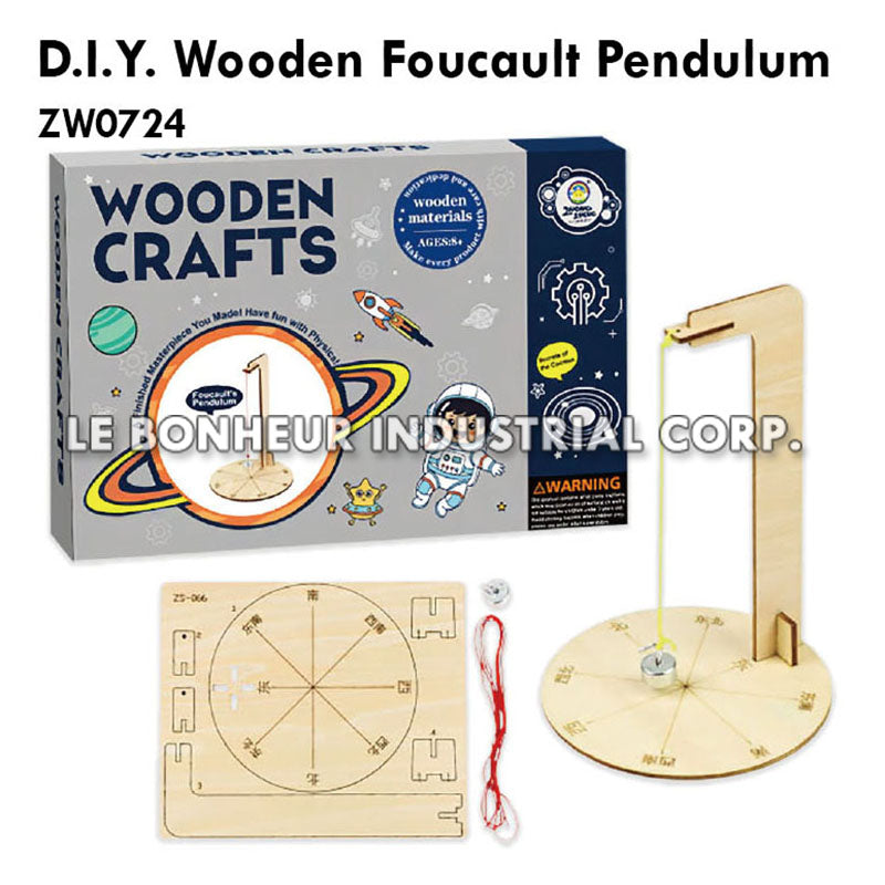 D.I.Y. Wooden Foucault Pendulum (8pcs)