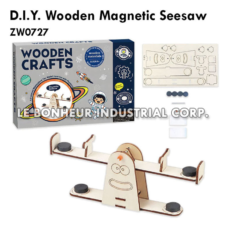 D.I.Y. Wooden Magnetic Seesaw (22pcs)
