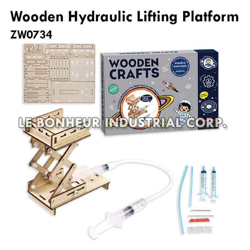 Wooden Hydraulic Lifting Platform (59pcs)
