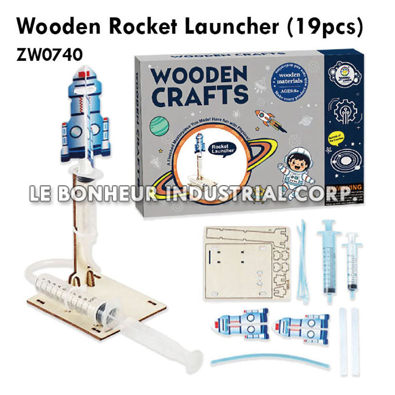 Wooden Rocket Launcher (19pcs)