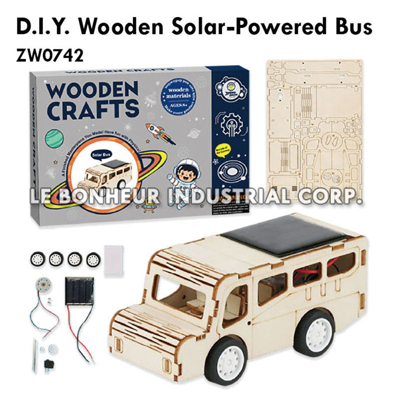 D.I.Y. Wooden Solar-Powered Bus